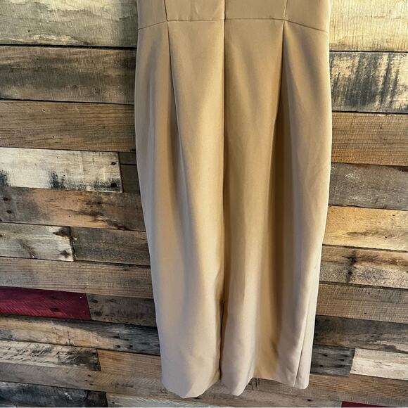 Gianni Bini Tan Abby Cutout Midi Dress Size 4 - Picture 8 of 12